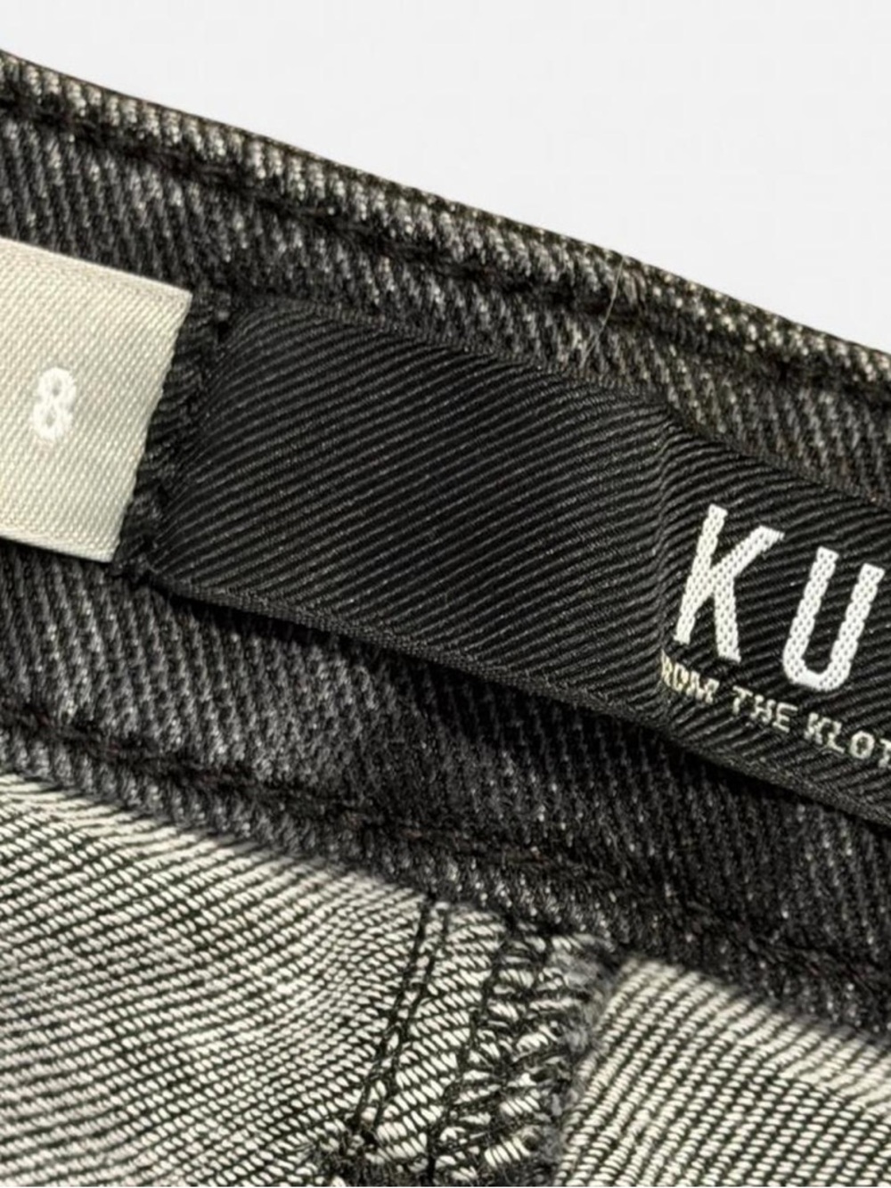 Kut from the Kloth distressed women’s Jeans in Black 8 - Picture 3 of 5